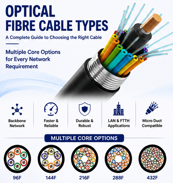optical fiber cable types